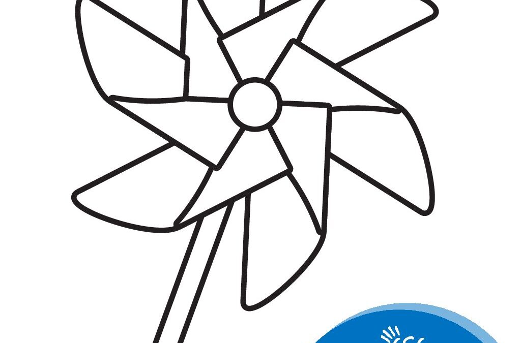 Pinwheel Coloring Sheet