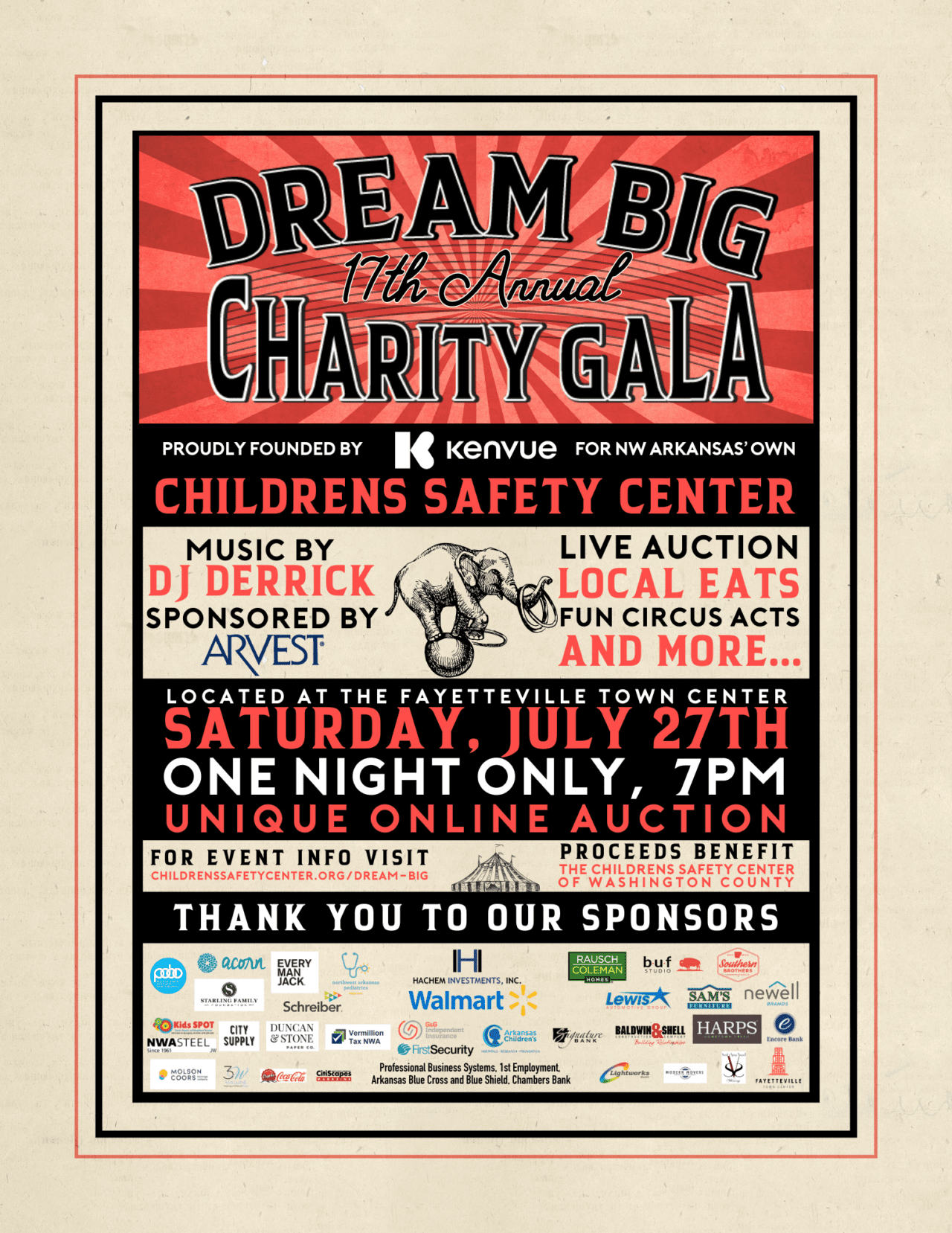 Dream Big Gala Children’s Safety Center of Washington County